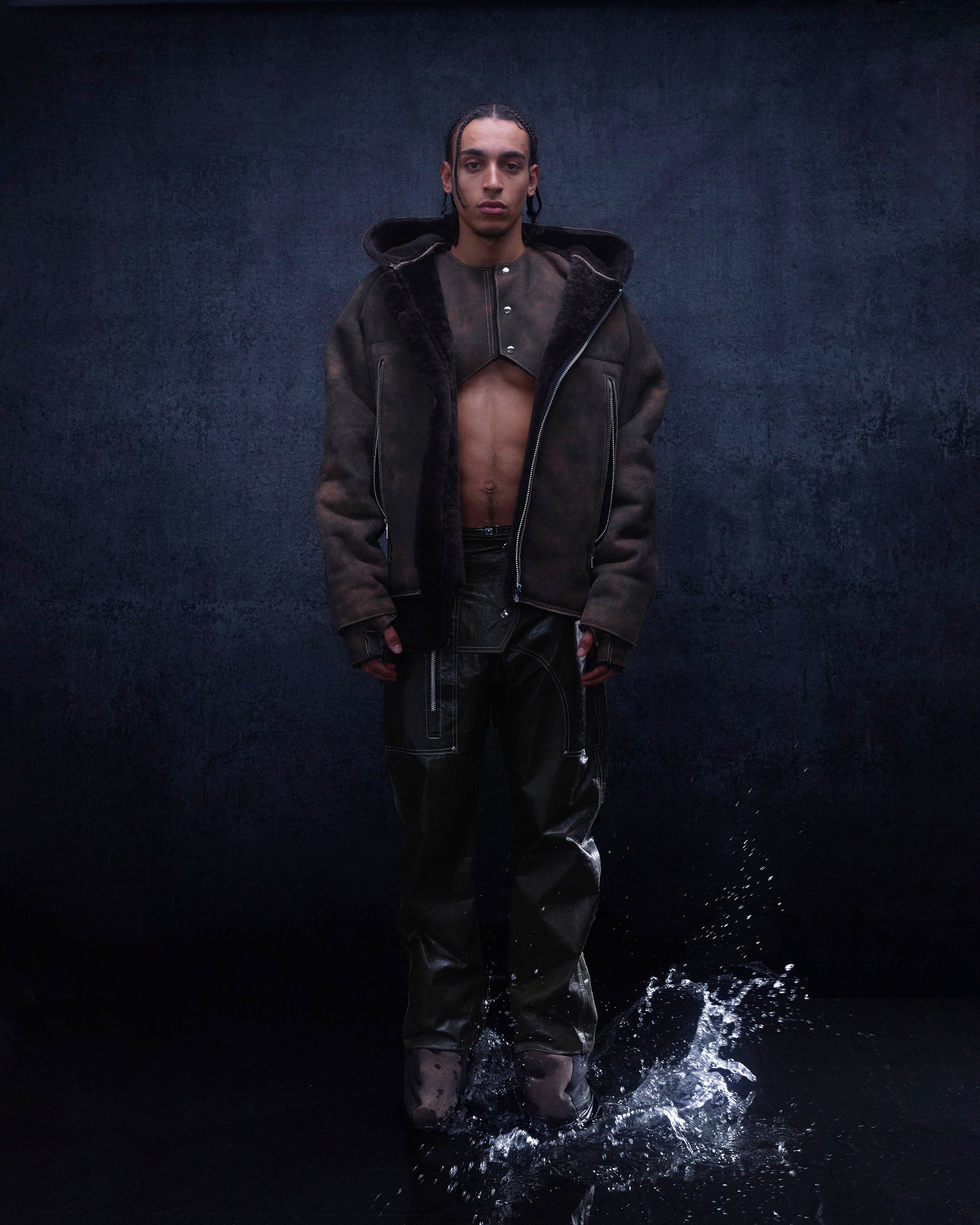 COMBAT SHEARLING VEST