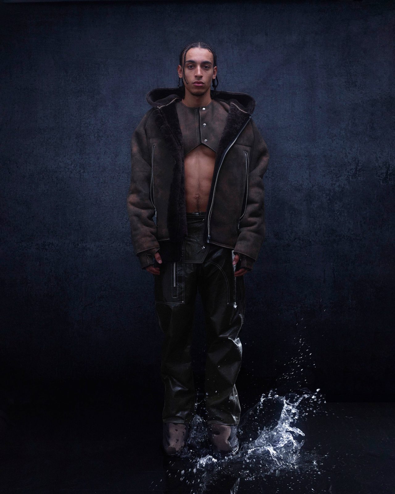 BATTLE LEATHER CARGO — FW24 Disruptive Interruption, hand-crafted leather & technical garments by NDSCLSD Montréal