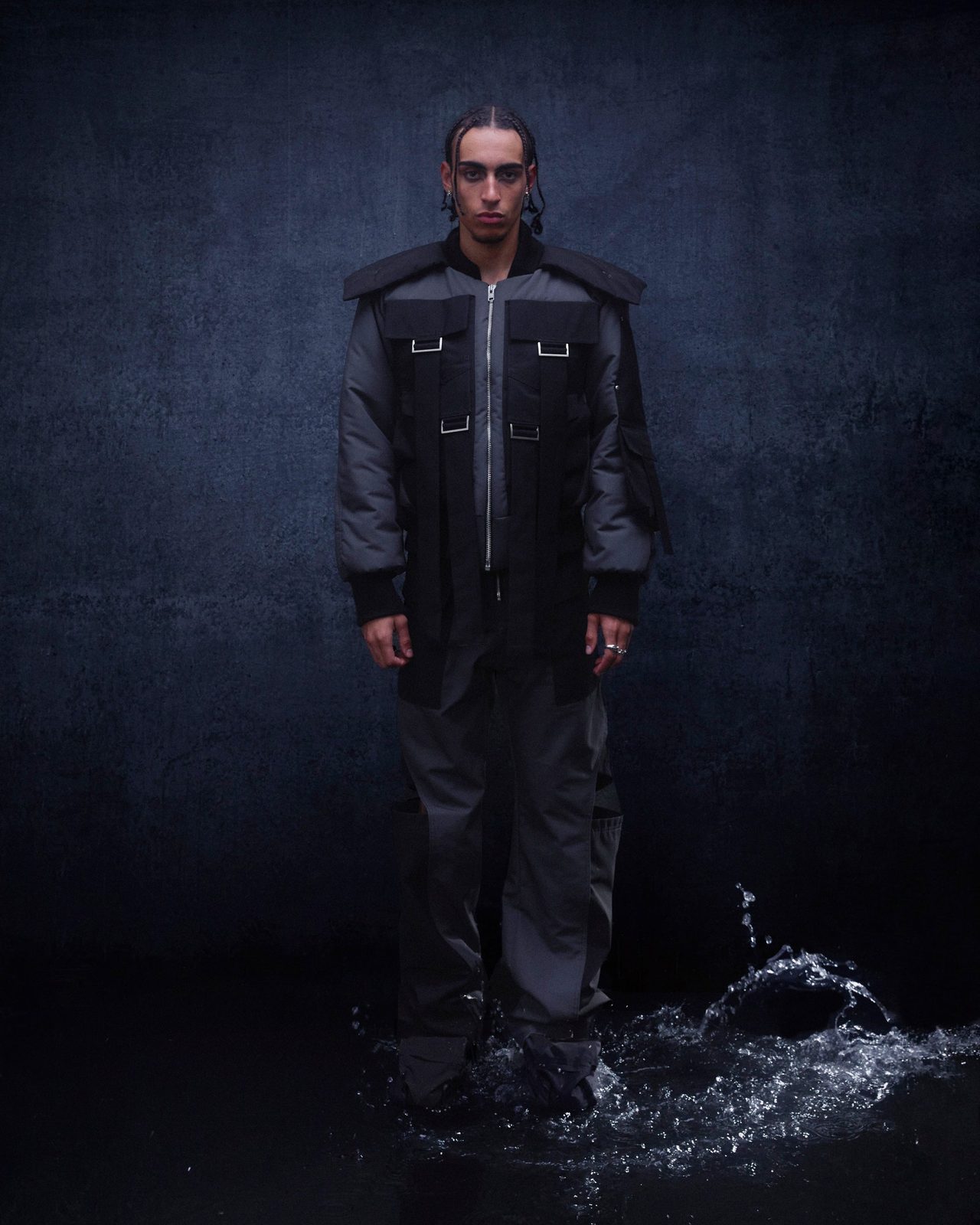 FIGHT BOMBER — FW24 Disruptive Interruption, hand-crafted leather & technical garments by NDSCLSD Montréal