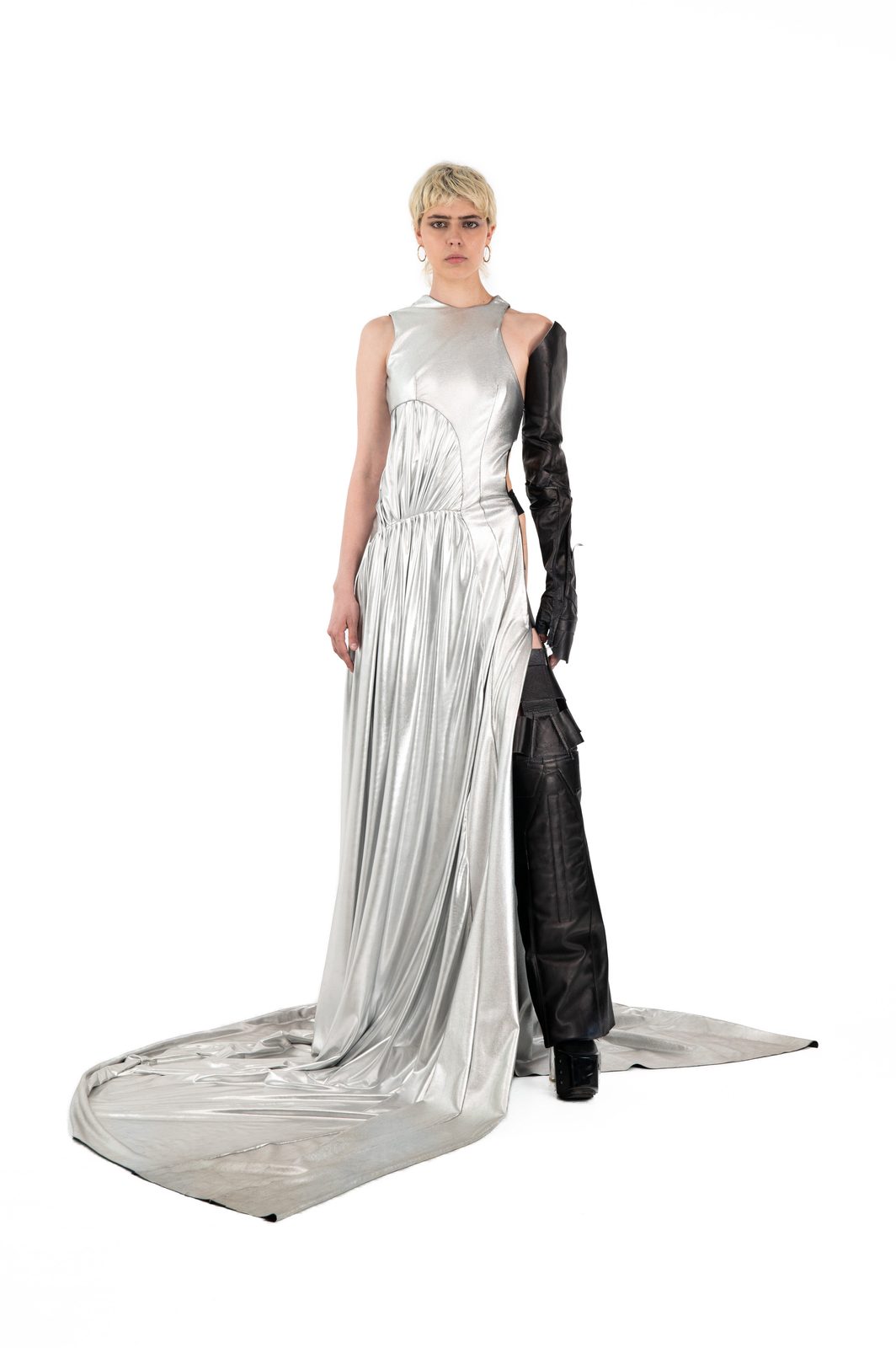 silver leather dress Amazon.com: Lzyagnd Sexy Silver Metallic Bodycon Dress for Women Long Sleeve High Neck Midi Dresses Bodycon Outfits (Silver, S) : Clothing, Shoes & Jewelry