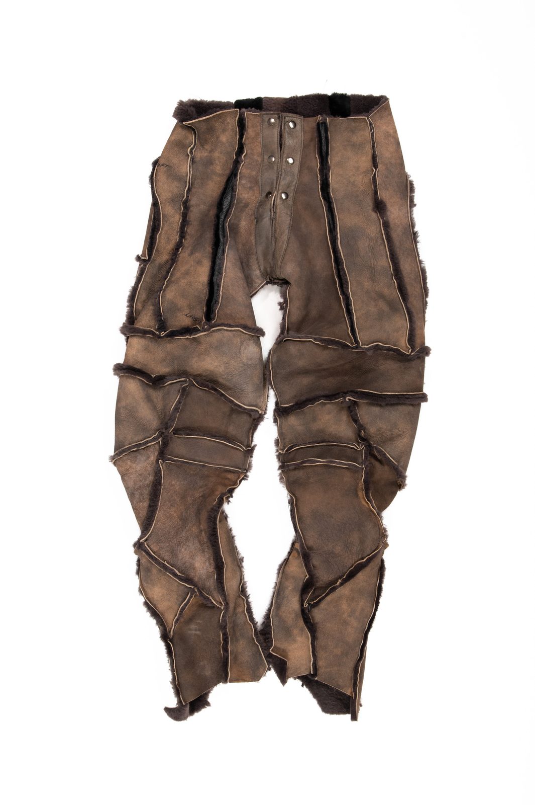 LOOK 4B - Sheepskin Anatomical Pants — FW25 Supervillains, hand-crafted leather & technical garments by NDSCLSD Montréal