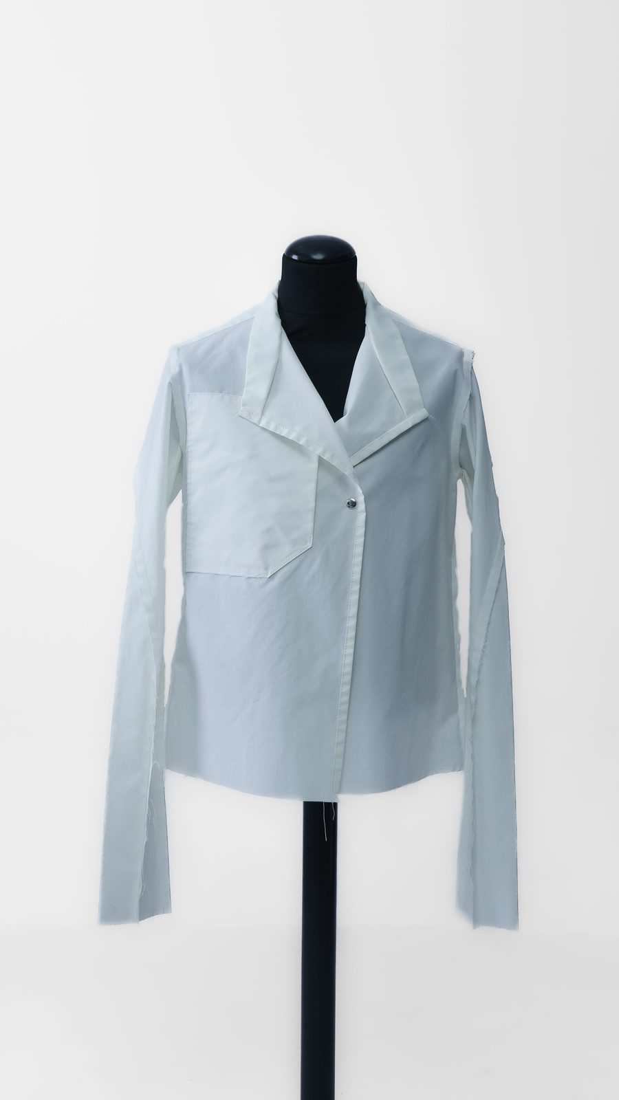 WAR SHIRT NYLON (WHITE) — Archive, hand-crafted leather & technical garments by NDSCLSD Montréal